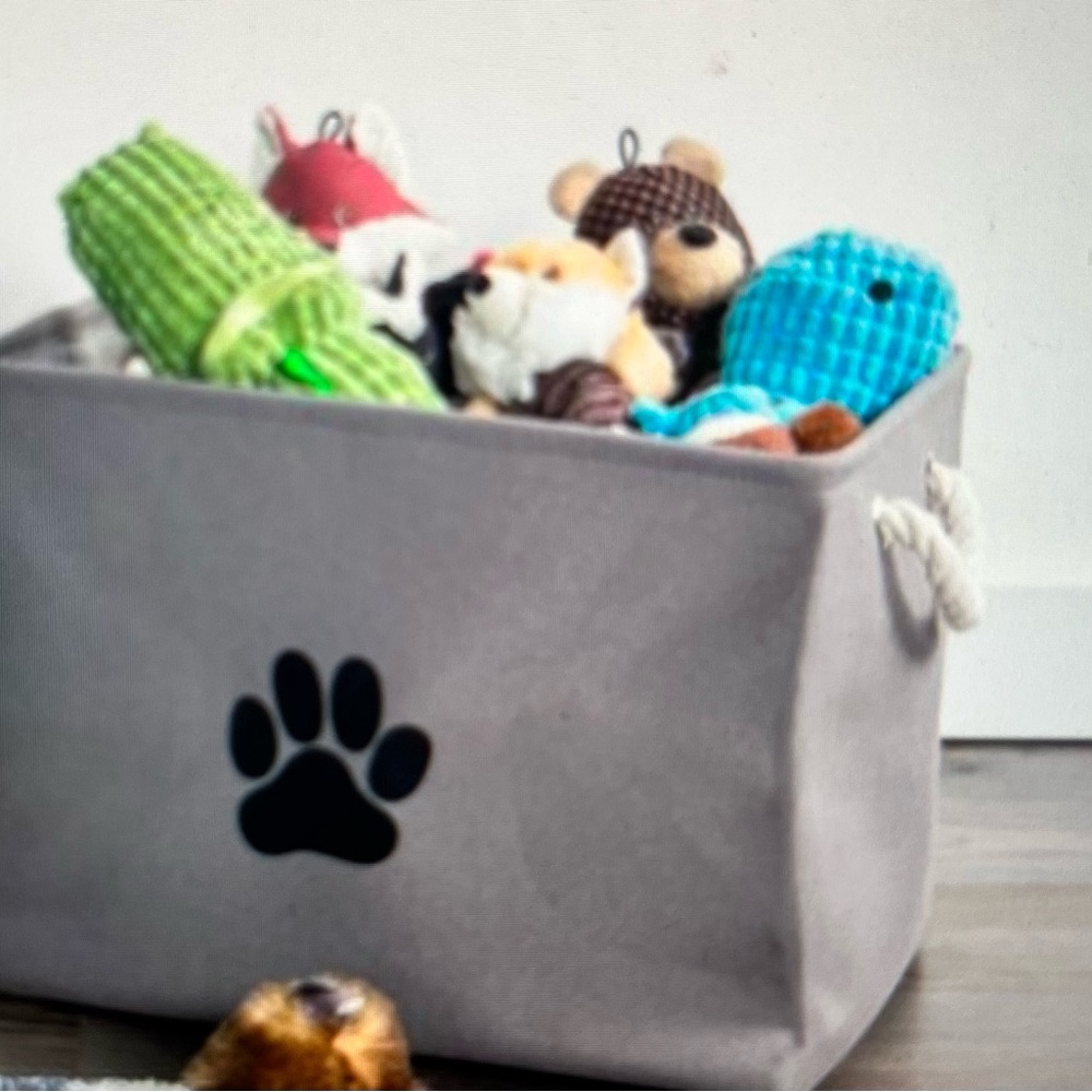 NWT Heavy duty canvas pet bin